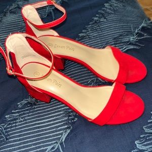 Size 8 red heels